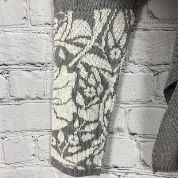 NEW Tom Gutie Baby Alpaca Poncho Yovana Flores Turtleneck Sweater Gray Women S - Picture 10 of 14